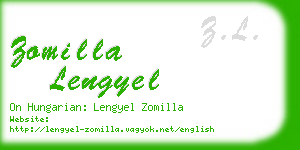 zomilla lengyel business card